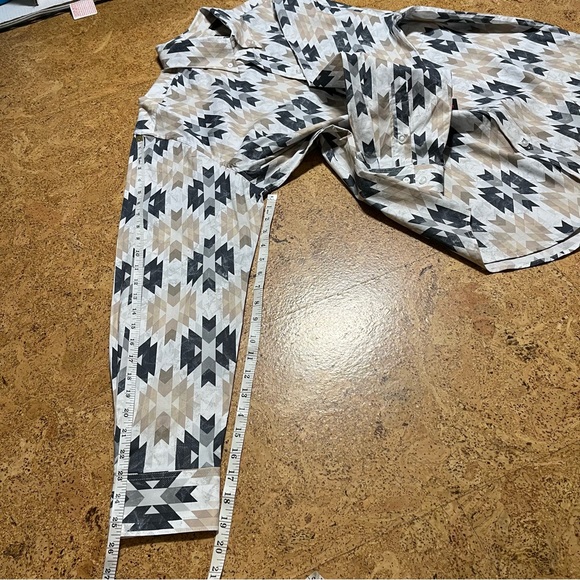 Rock & Roll Denim Men’s Classic Fit Aztec Print Button Down Shirt NWT Sz L - Picture 13 of 13